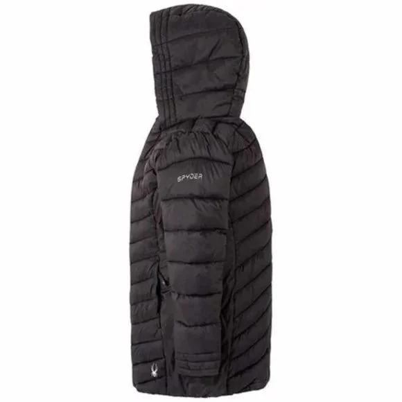 Spyder girl Youth Puffer Black Jacket - Picture 3 of 5